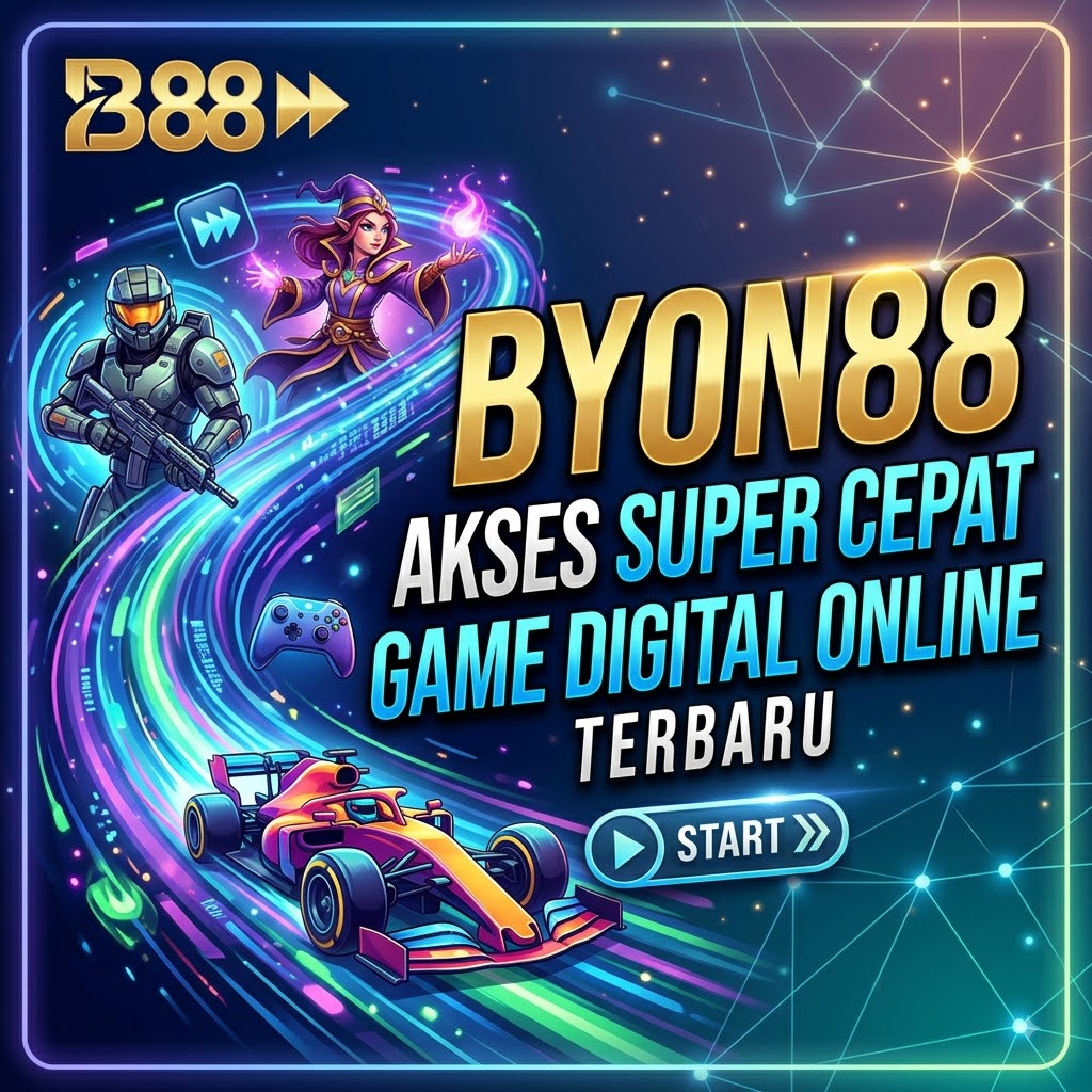 Ilustrasi BYON88 untuk akses game digital online terbaru